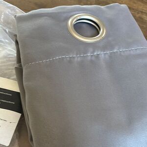 Sun Zero Lichtenberg Grey grommet single panel 40 x 95”